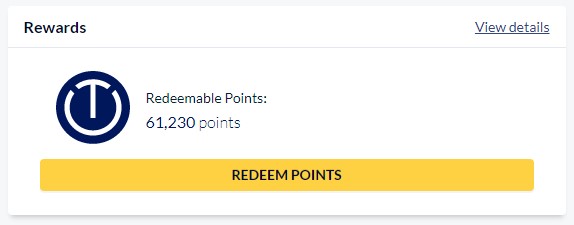 Capital On Tap points screenshot
